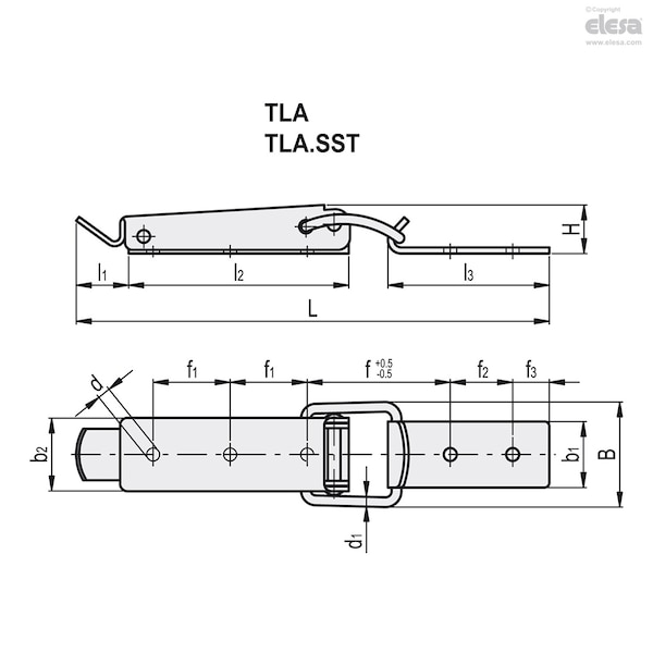 Hook Clamps, TLAL.SST-23/140.5+R